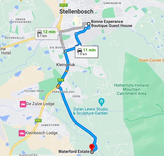DIrections to Waterford Chocolate and wine tasting